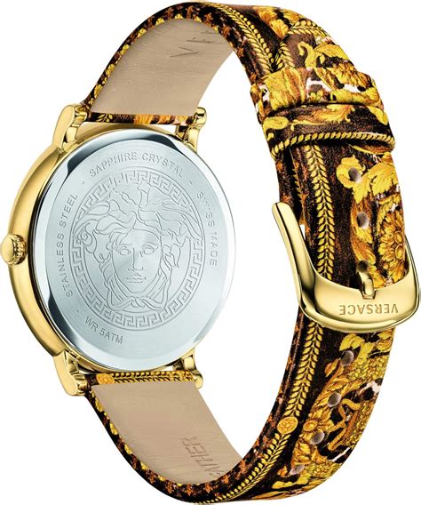 orologio versace cinturino pelle|Versace Orologio Ronda 35mm .